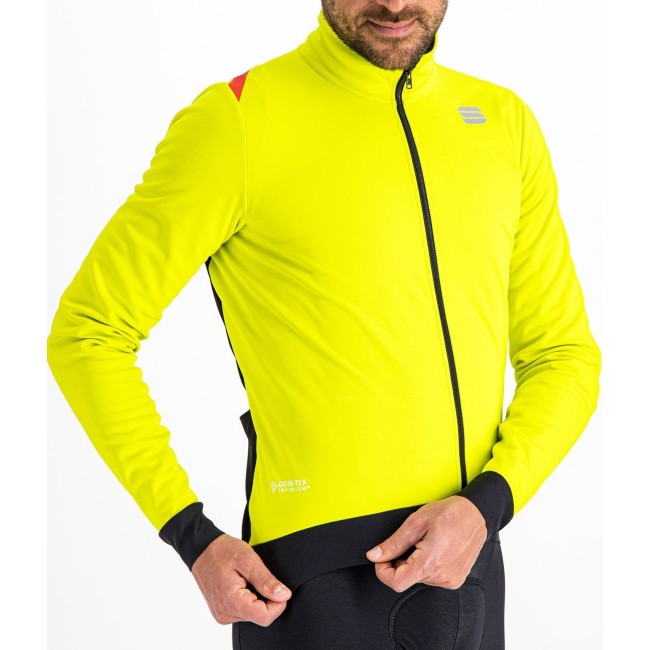 Fiandre Pro Medium Fahrrad Winterjacke gelb/schwarz Fiandre Pro Medium Fahrrad Winterjacke gelb/schwarz