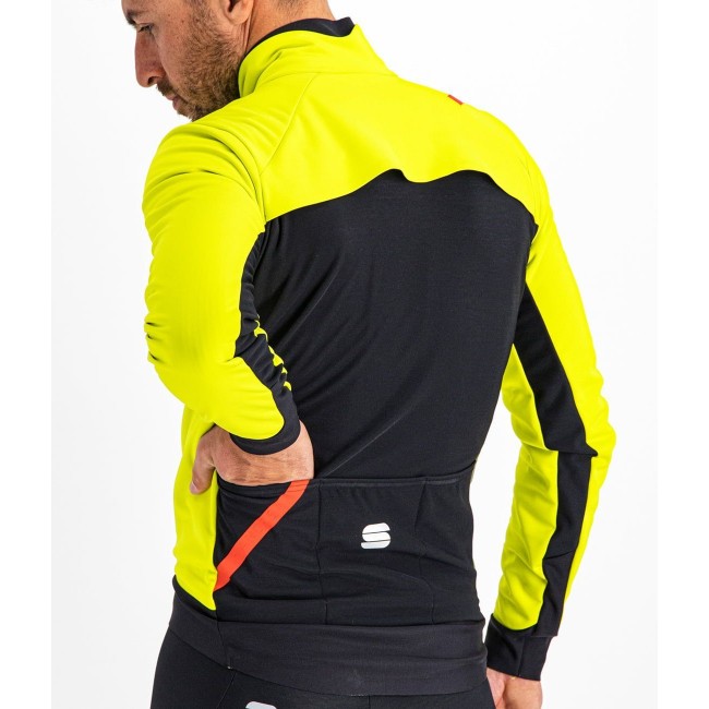 Fiandre Pro Medium Fahrrad Winterjacke gelb/schwarz Fiandre Pro Medium Fahrrad Winterjacke gelb/schwarz