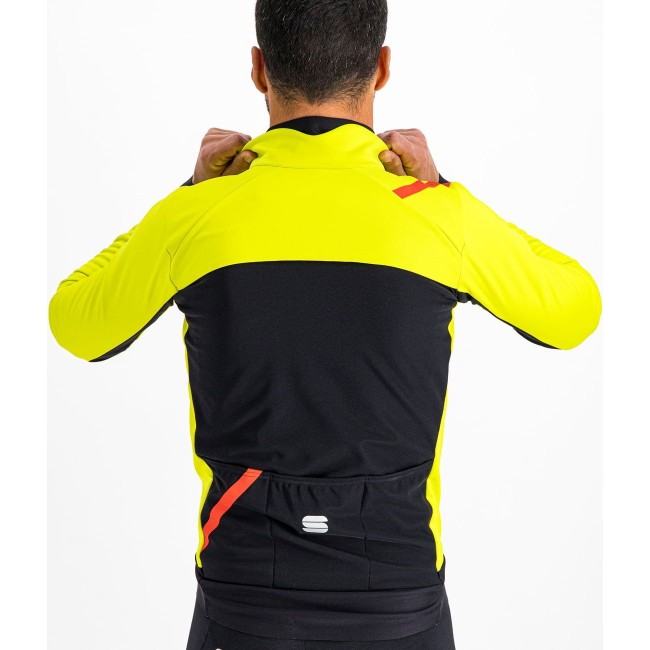 Fiandre Pro Medium Fahrrad Winterjacke gelb/schwarz Fiandre Pro Medium Fahrrad Winterjacke gelb/schwarz