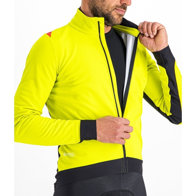 Fiandre Pro Medium Fahrrad Winterjacke gelb/schwarz Fiandre Pro Medium Fahrrad Winterjacke gelb/schwarz