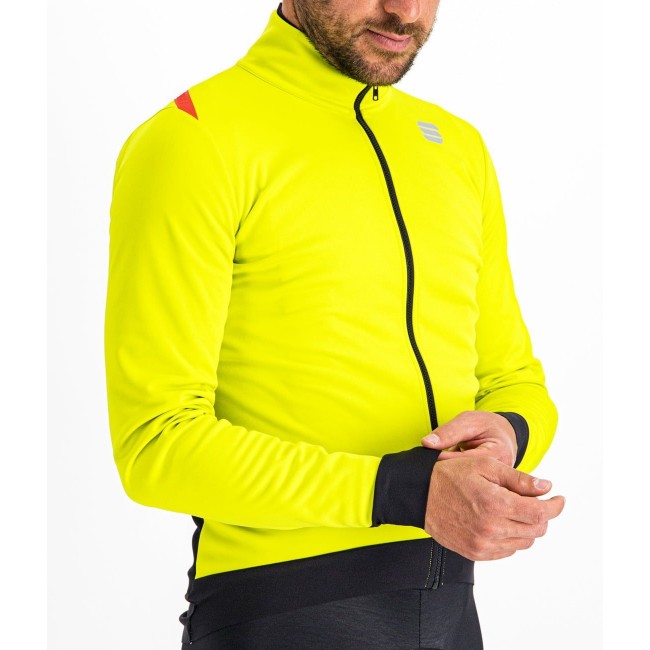 Fiandre Pro Medium Fahrrad Winterjacke gelb/schwarz Fiandre Pro Medium Fahrrad Winterjacke gelb/schwarz