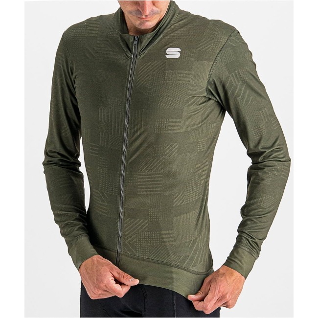 LOOM THERMAL JERSEY Radtrikot langarm grün LOOM THERMAL JERSEY Radtrikot langarm grün