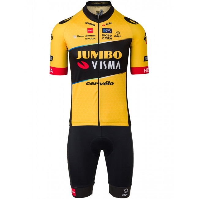 TEAM JUMBO-VISMA 2023 Radtrikot kurzarm-Radsport-Profi-Team TEAM JUMBO-VISMA 2023 Radtrikot kurzarm-Radsport-Profi-Team