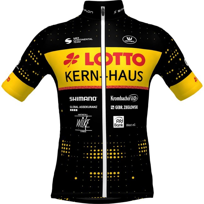 Team Lotto-Kern Haus 2023 Radtrikot kurzarm (langer Reißverschluss)-Radsport-Profi-Team