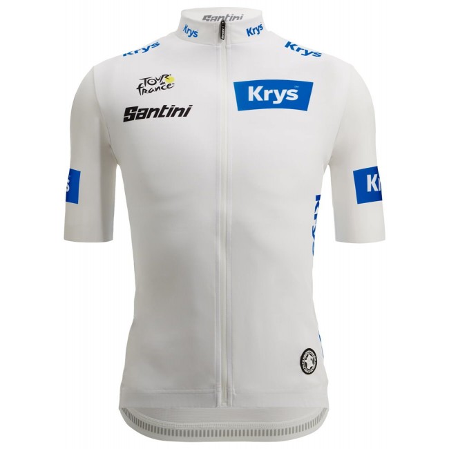 Tour de France 2023 weißes Trikot (maillot blanc, bester Jungprofi) Radtrikot kurzarm