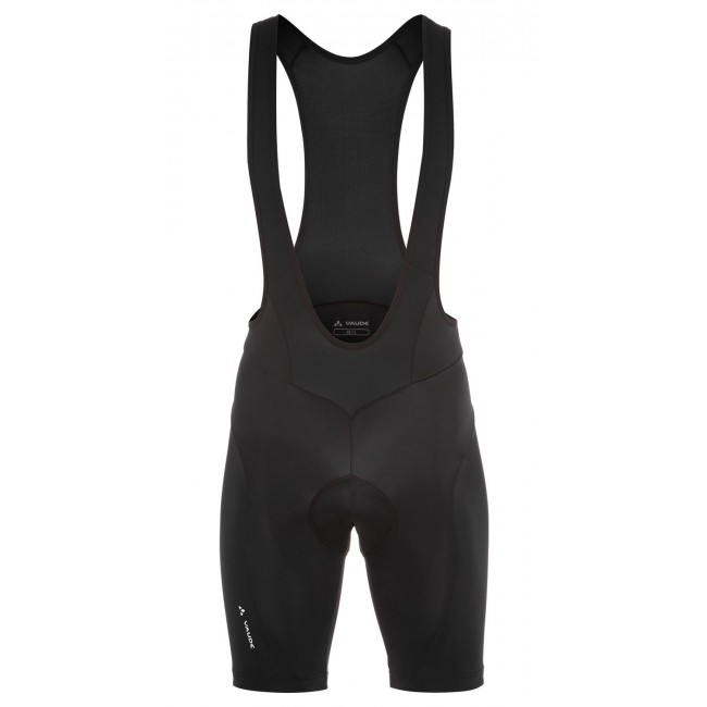 Men ACTIVE BIB PANTS Trägerhose kurz schwarz (black uni)