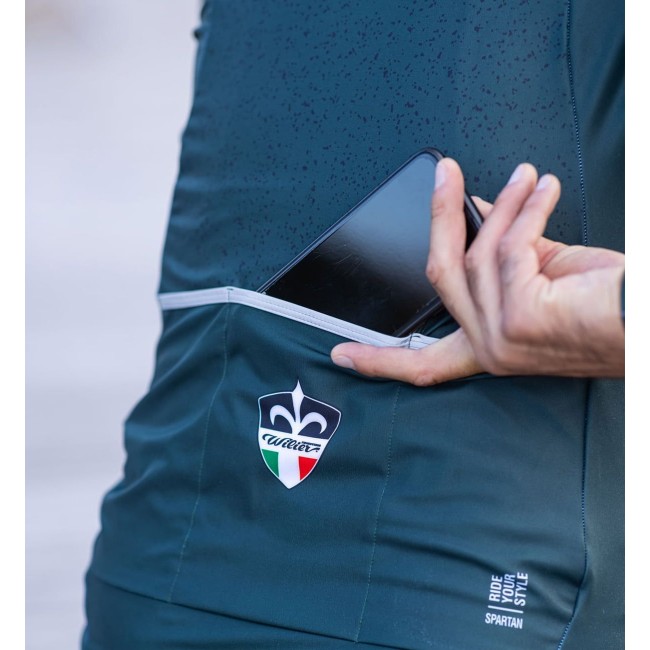 SPARTAN Windschutz Radtrikot langarm grün SPARTAN Windschutz Radtrikot langarm grün