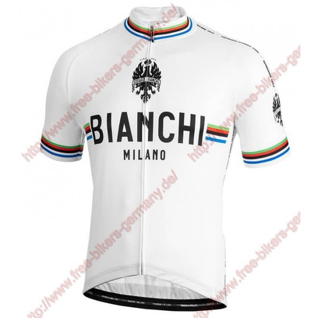 Profiteams BIANCHI MILANO New Pride white Trikot Kurzarm Outlet Radtrikot Kaufen