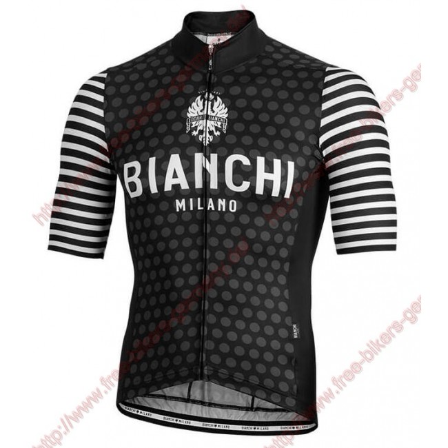 Profiteams BIANCHI MILANO Davoli Black Trikot Kurzarm Outlet Radtrikot Kaufen