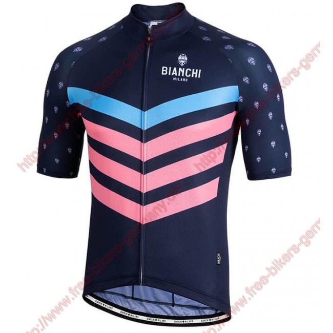 Profiteams BIANCHI MILANO Nicandro Blue Trikot Kurzarm Outlet Radtrikot Kaufen