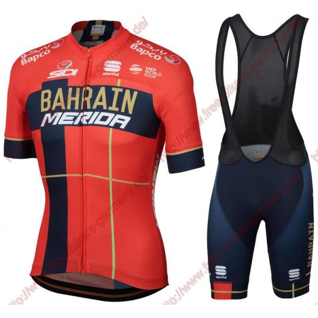 Profiteams Team Bahrain Merida 2019 Radbekleidung Satz Trikot Kurzarm+Trägerhosen Se Radtrikot Kaufen