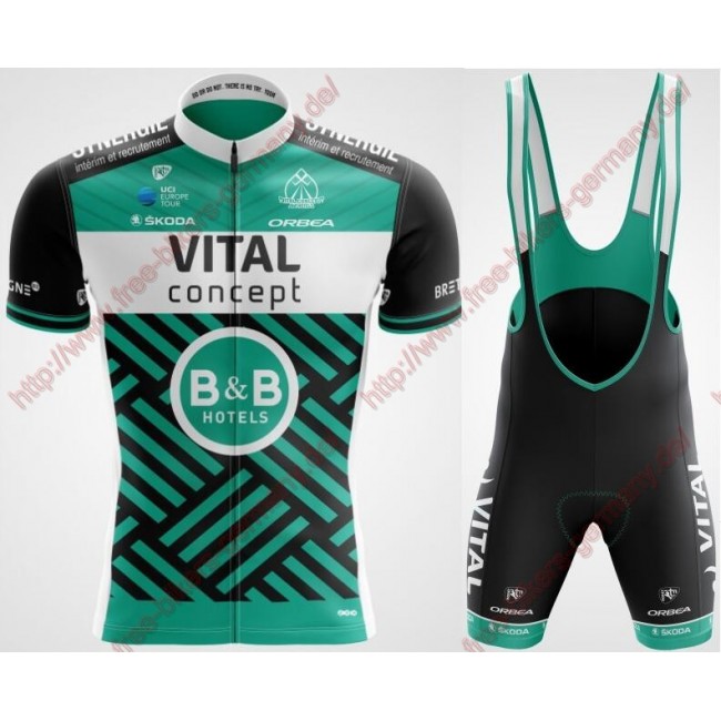 Profiteams Vital Concept Cycling 2019 Radbekleidung Satz Trikot Kurzarm+Trägerhosen Se Radtrikot Kaufen