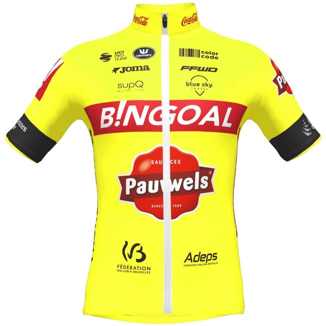 Bingoal Pauwels Sauces WB 2022 Radtrikot kurzarm-Radsport-Profi-Team Radtrikot Kaufen