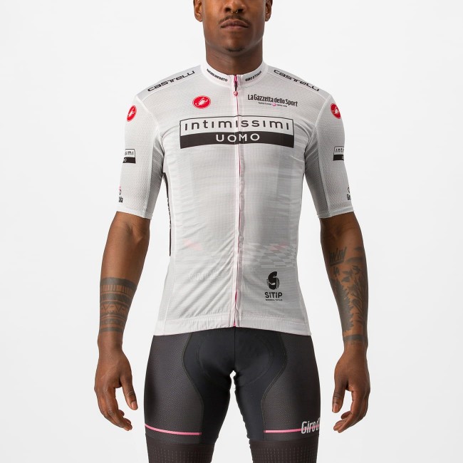 Giro d'Italia 2023 MAGLIA BIANCO Set(Radtrikot+Trägerhose) Radtrikot Kaufen