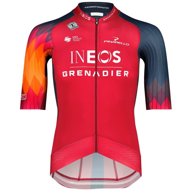 INEOS GRENADIERS 2023 EPIC RACE Radtrikot kurzarm(langer RV)-Radsport-Profi-Team Radtrikot Kaufen