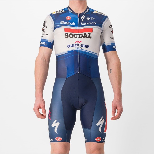 Soudal Quick-Step 2023 SANREMO RC SPEED Zeitfahranzug-Radsport-Profi-Team Radtrikot Kaufen