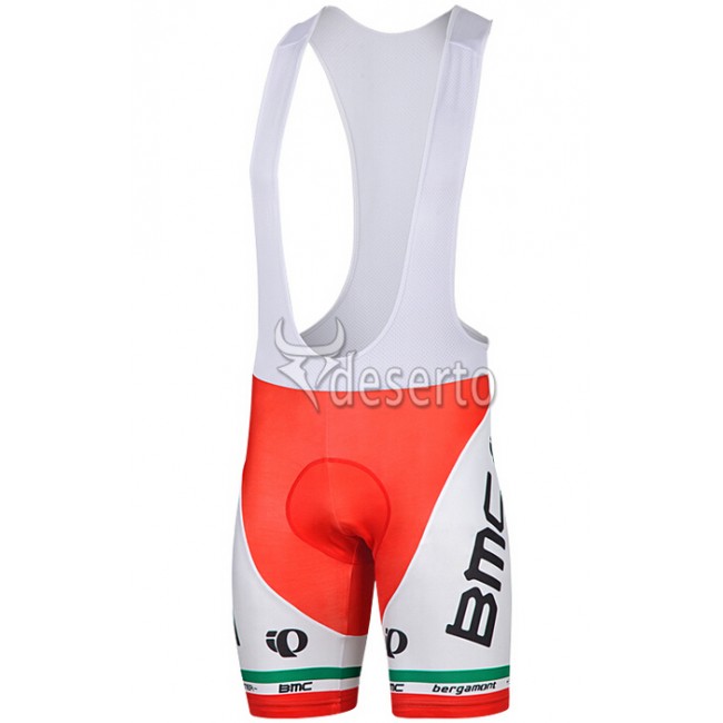 2015 BMC Kurz Trägerhose Rot und Grün Radtrikot Kaufen