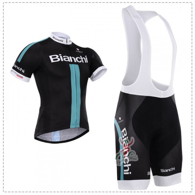 2015 Bianchi Fahrradbekleidung Satz Fahrradtrikot Kurzarm Trikot und Kurz Trägerhose Radtrikot Kaufen