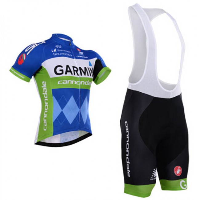 2015 Garmin Cannondale Fahrradbekleidung Satz Fahrradtrikot Kurzarm Trikot und Kurz Trägerhose 002 Radtrikot Kaufen