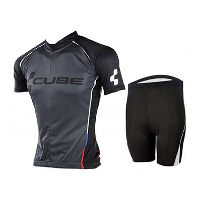 2015 Cube schwarz Radbekleidung Radtrikot Kurzarm und Fahrradhosen Kurz Radtrikot Kaufen