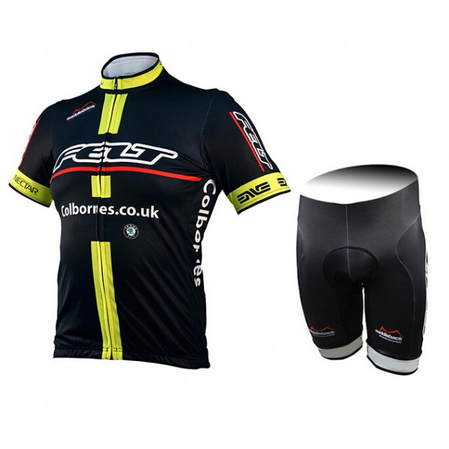 2015 Felt gelb Radbekleidung Radtrikot Kurzarm und Fahrradhosen Kurz Radtrikot Kaufen