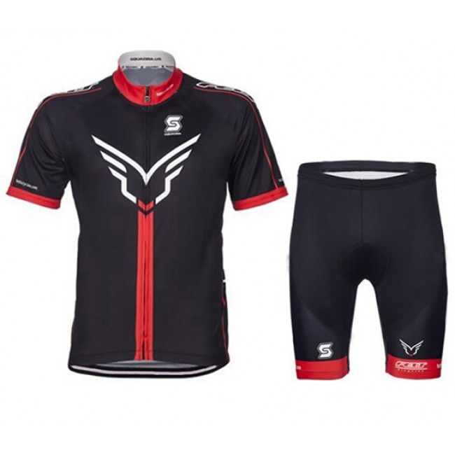 2015 Felt Radbekleidung Radtrikot Kurzarm und Fahrradhosen Kurz schwarz rot Radtrikot Kaufen