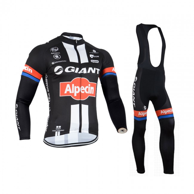 2015 Giant Fahrradbekleidung Radtrikot Satz Langarm und Lange Trägerhose Radtrikot Kaufen