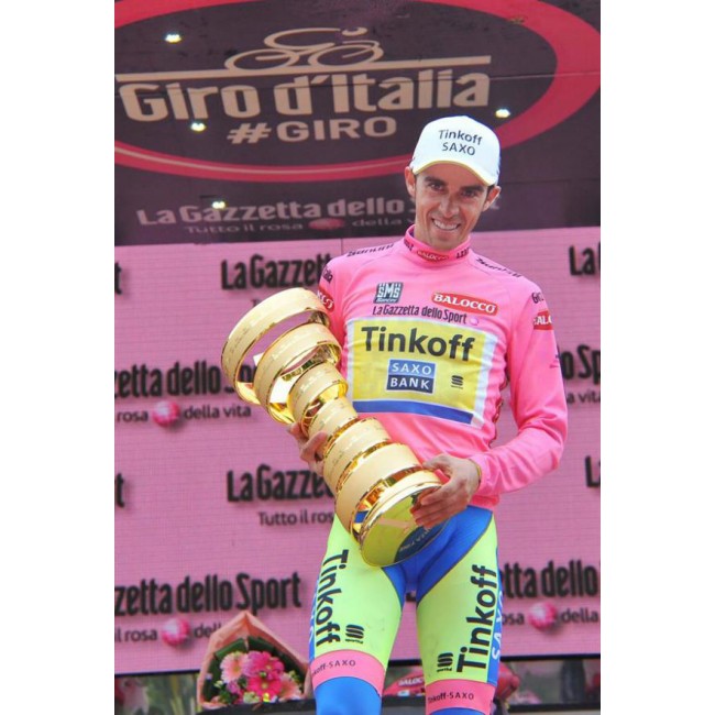 2015 Giro d'Italia Saxo bank tinkoff Fahrradbekleidung Radtrikot Satz Langarm und Lange Trägerhose Radtrikot Kaufen