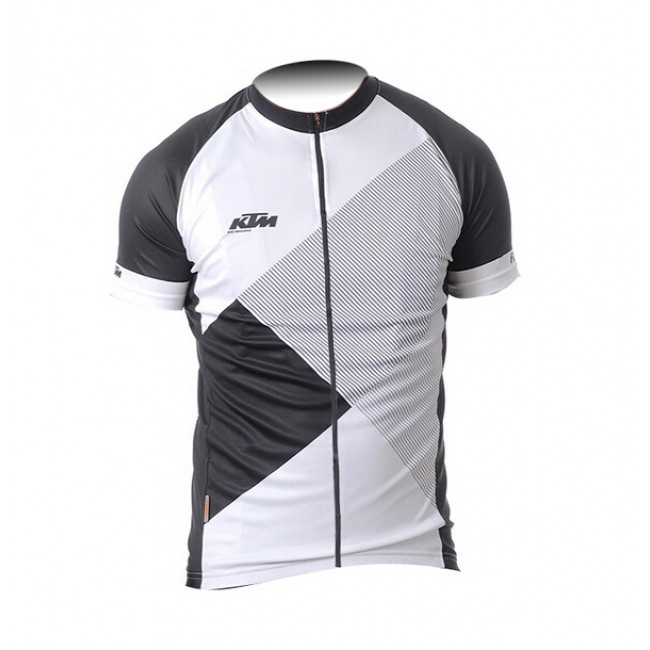 2015 KTM Radtrikot Kurzarm schwarz Weiß Radtrikot Kaufen