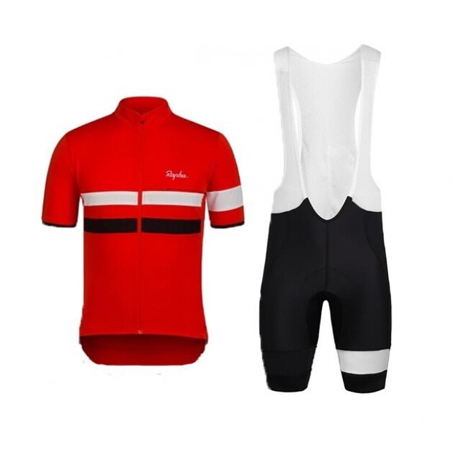 2015 Rapha Rote Fahrradbekleidung Satz Fahrradtrikot Kurzarm Trikot und Kurz Trägerhose Radtrikot Kaufen