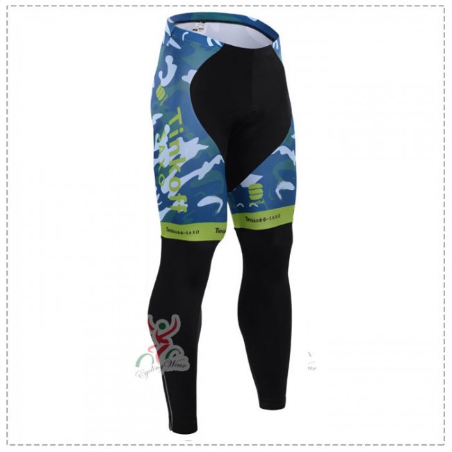 2015 Tinkoff Saxo Bank Camouflage Blau Lang Radhose Grün Radtrikot Kaufen