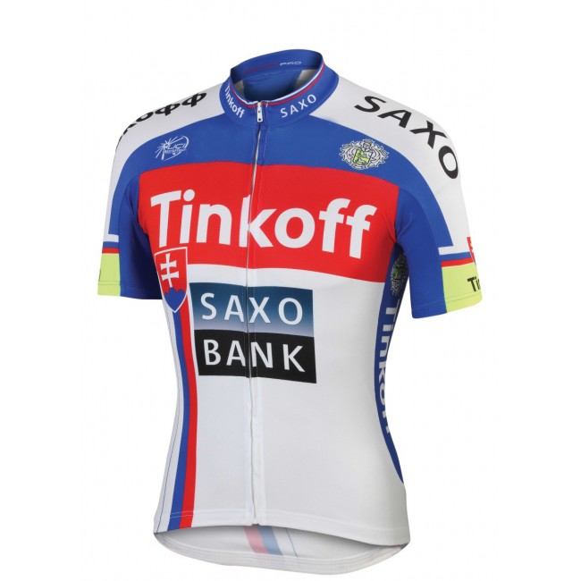 2015 Saxo bank Tionkff Radtrikot Kurzarm Blau Radtrikot Kaufen