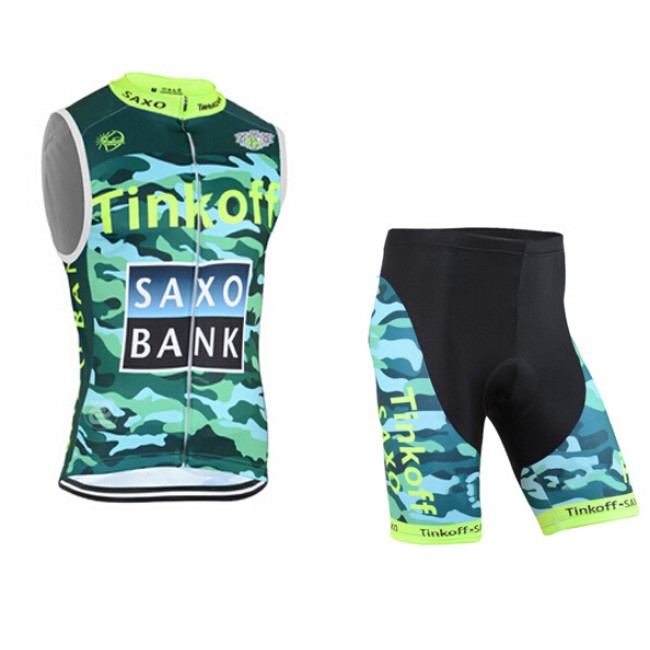 2015 Tinkoff Saxo Bank Camouflage ärmelloses Trikot und Kurz Radhose Radtrikot Kaufen