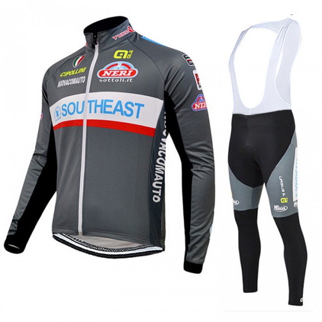 2015 Southeast Fahrradbekleidung Radtrikot Satz Langarm und Lange Trägerhose Radtrikot Kaufen