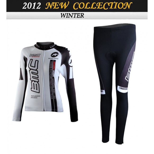 2012 Damen BMC Cycling Fahrradbekleidung Radtrikot Satz Langarm und Lange Fahrradhose Radtrikot Kaufen