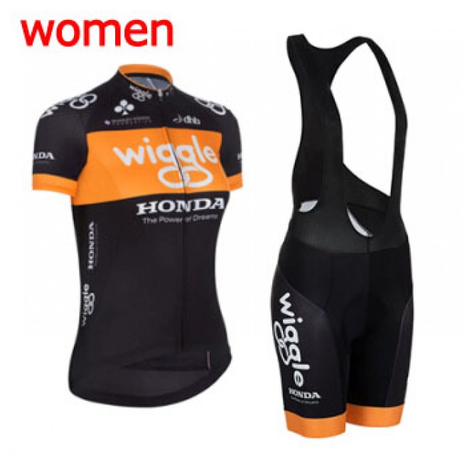 2015 Wiggle Damen Fahrradbekleidung Satz Fahrradtrikot Kurzarm Trikot und Kurz Trägerhose Radtrikot Kaufen