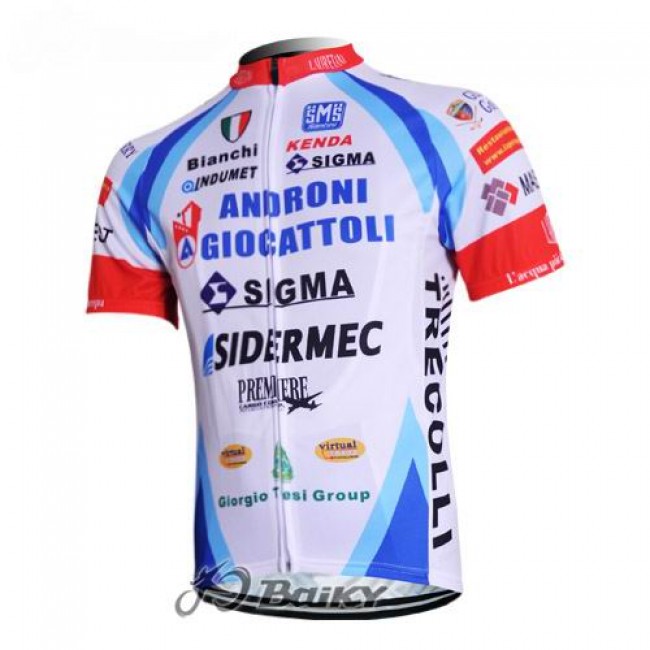 2012 Androni Giocattoli pro Team Radtrikot Kurzarm Weiß Radtrikot Kaufen