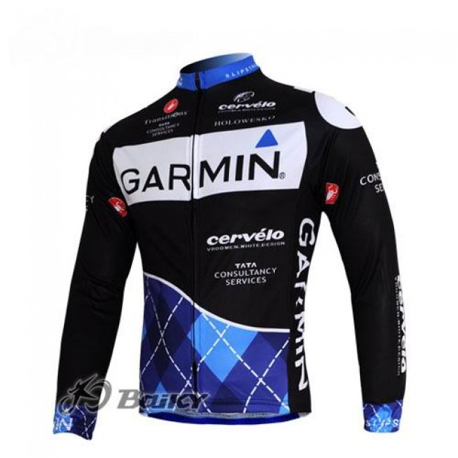Garmin Cervelo Pro Team Fahrradtrikot Langarm Schwarz Radtrikot Kaufen