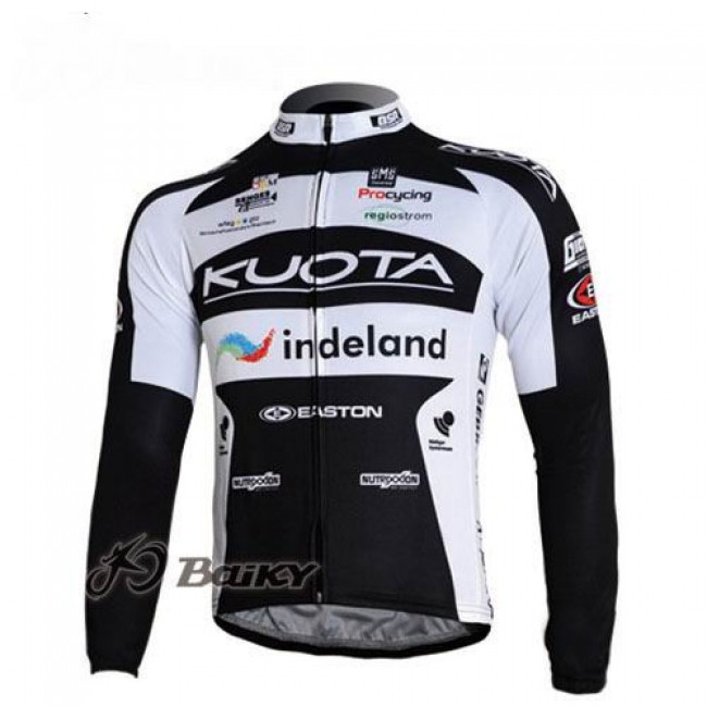 Kuota Indeland Pro Team Fahrradtrikot Langarm Schwarz Weiß Radtrikot Kaufen