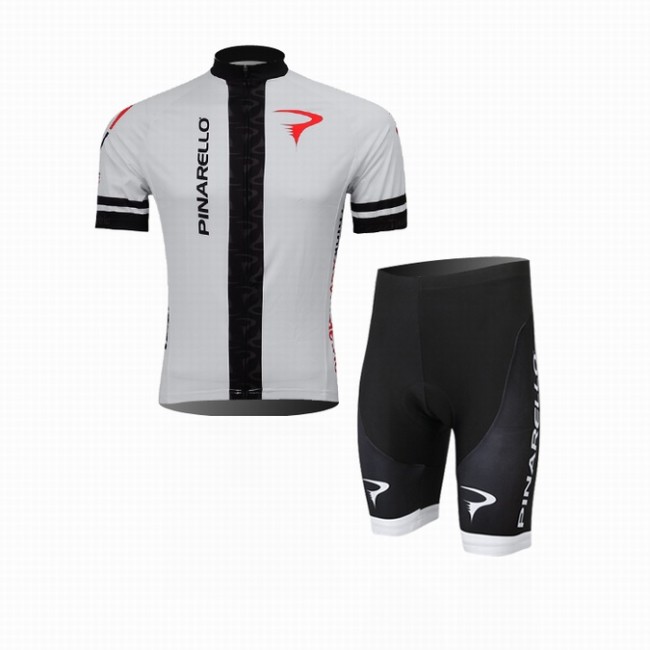 2014 Pinarello Radbekleidung Radtrikot Kurzarm und Fahrradhosen Kurz Schwarz Weiß Radtrikot Kaufen