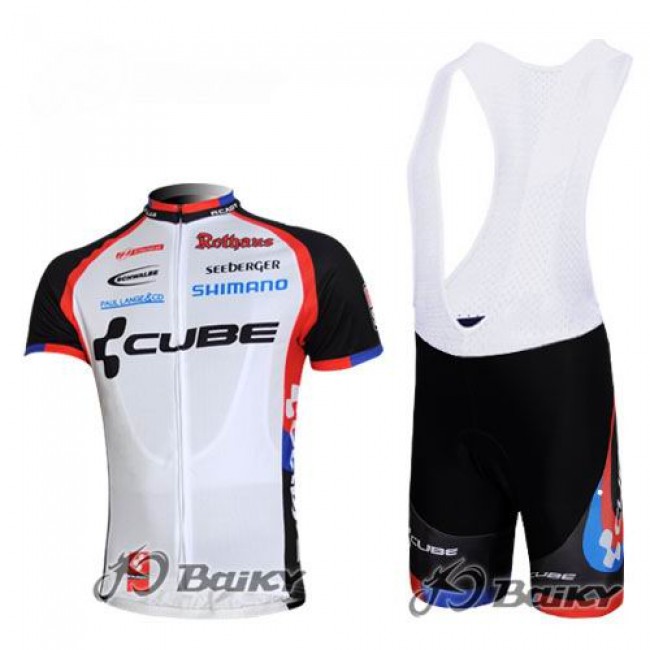 Cube Fintro Radtrikot Kurzarm Kurz Trägerhose Kits Weiß Schwarz Radtrikot Kaufen