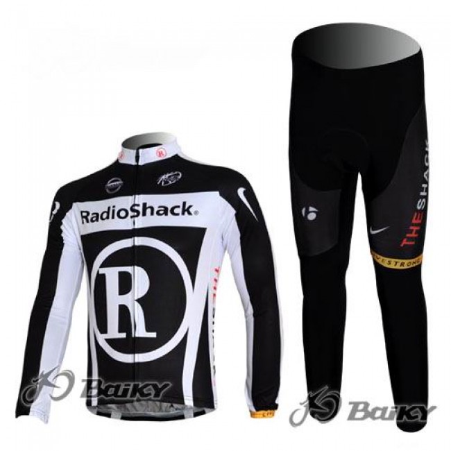 RadioShack Trek Nissan Fahrradbekleidung Radtrikot Satz Langarm und Lange Fahrradhose Schwarz Radtrikot Kaufen