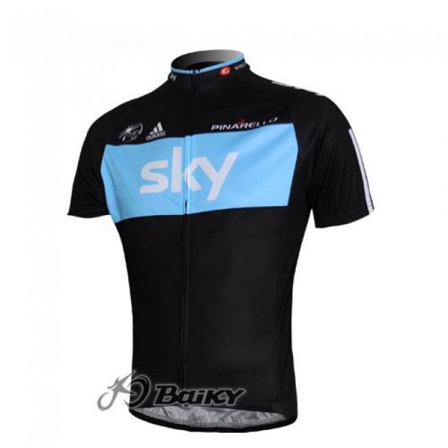SKY Pro Team Radtrikot Kurzarm Schwarz Blau Radtrikot Kaufen