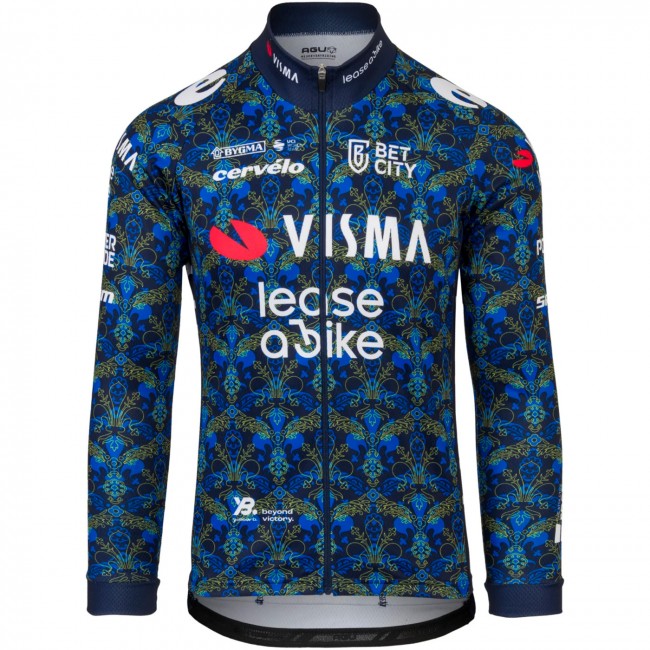 Herren Team Visma Lease a bike 2024 The Renaissance Agu langarmtrikot-Tdf Radtrikot Kaufen