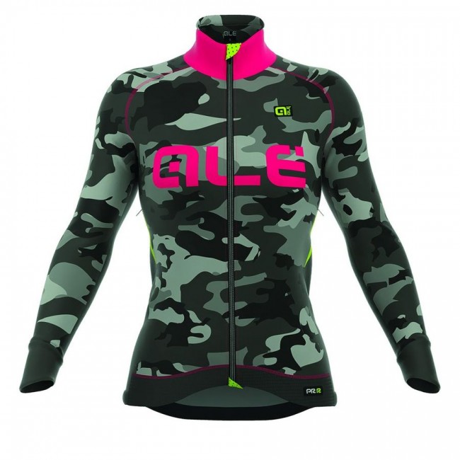 2016 ALE CAMO Damen Radtrikot Langarm-FRAGOLA Radtrikot Kaufen