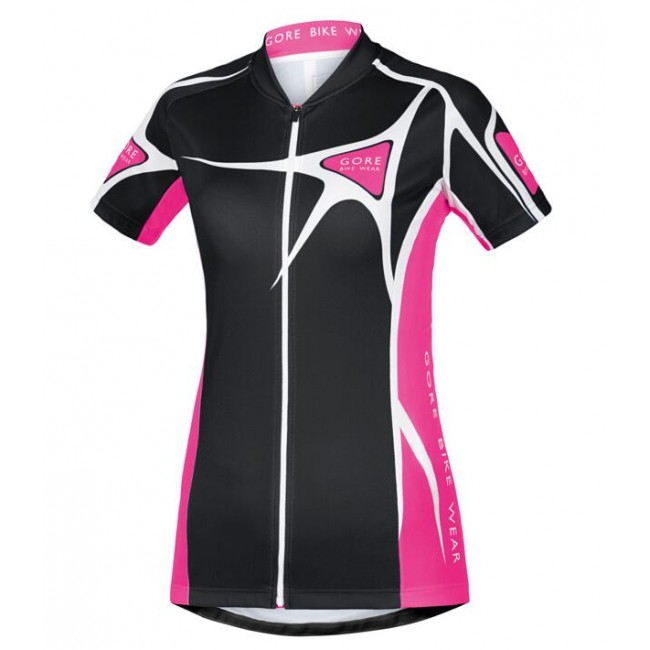 2016 GORE Radtrikot Kurzarm Damen Element Adrenaline 2.0 schwarz rose Fuchsie Radtrikot Kaufen