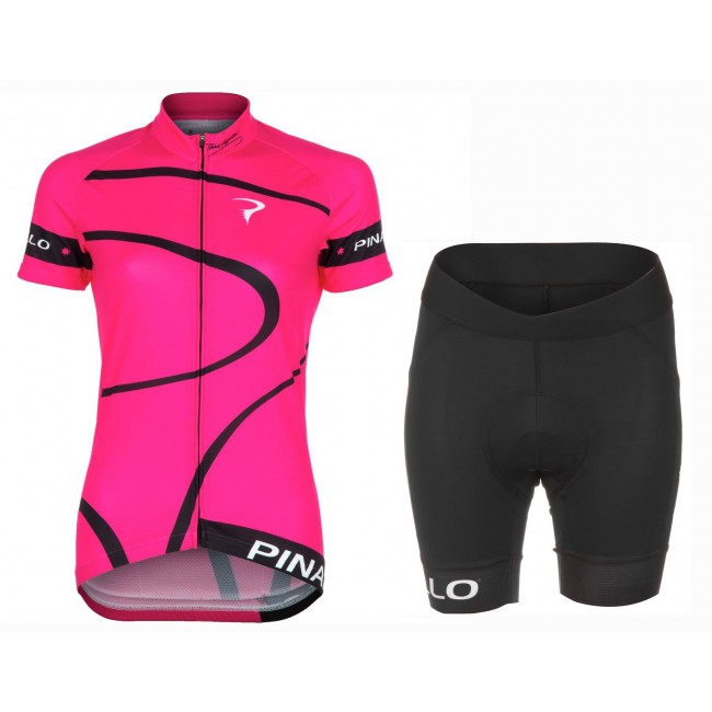2016 Pinarello MIRA Rose Damen Fahrradbekleidung Satz Radtrikot Kurzarm+Kurz Radhose Radtrikot Kaufen