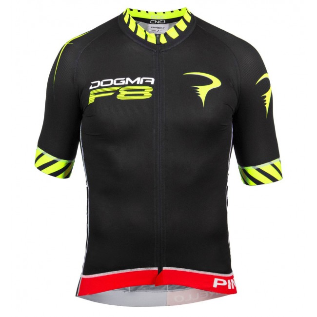 2016 Pinarello Dogma F8 schwarz-gelb Radtrikot Kurzarm Radtrikot Kaufen