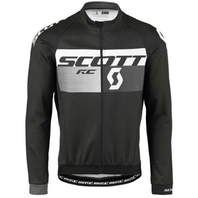2016 Scott RC Schwarz-Grau Radtrikot Langarm Radtrikot Kaufen