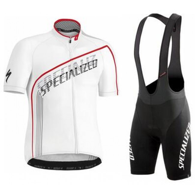 2016 Specialized SL Expert blanc Fahrradbekleidung Satz Fahrradtrikot Kurzarm Trikot und Kurz Trägerhose Radtrikot Kaufen